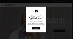 Desktop Screenshot of boutiquesemotions.ca